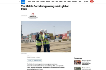 Azərbaycan Orta Dəhlizdə logistika qovşağı kimi mövqeyini gücləndirir