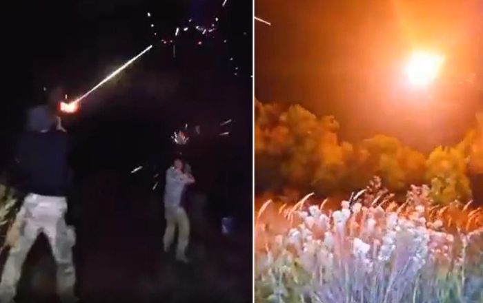 Rus əsgərləri ölümlə burun-buruna: Kamikadze dron belə vuruldu - VİDEO
