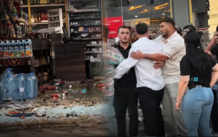 Masazırda spirtli içki üstündə insident - Saxlanılan var+Video