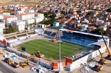 “Sabah”ın stadionu Aİ ilə 30 minlik oldu - Video