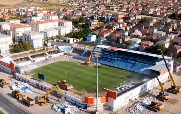 “Sabah”ın stadionu Aİ ilə 30 minlik oldu - Video