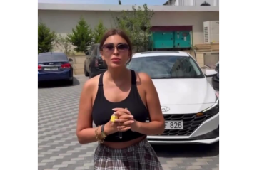 Ülviyyə Namazova tələbə olan qızına 50 min manatlıq maşın hədiyyə etdi