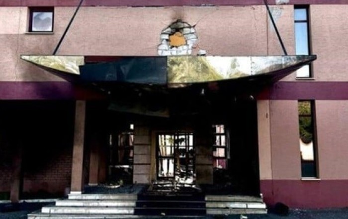 Russian attack damages Odesa football club’s training base