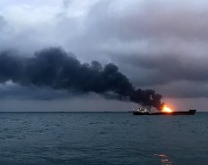 Drone attack damages Turkish-operated vessel - Video