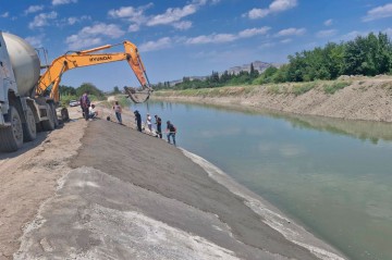 Şirvan kanalı bərpa edildi - Foto