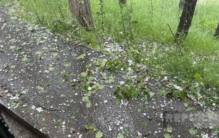 В Кяльбаджаре выпал град