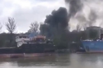 Ukraine strikes Yeysk port in Russia