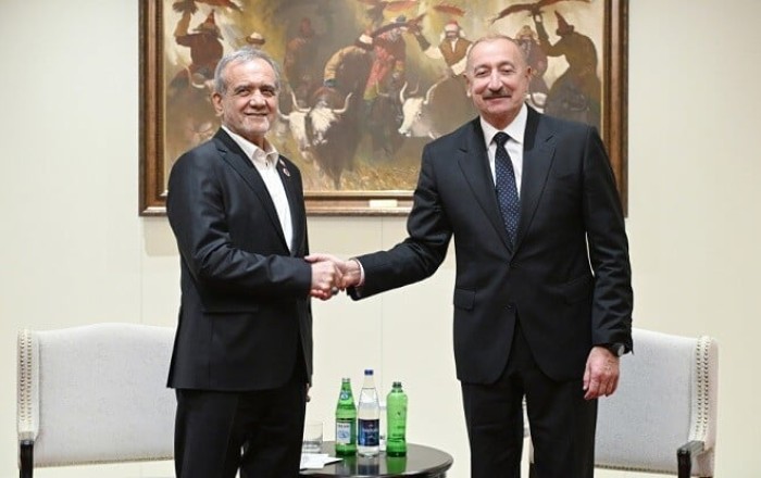 Presidents of Azerbaijan and Iran met in Bishkek - Video