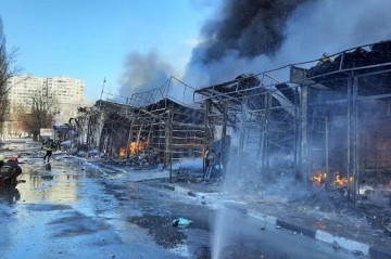 Russian strike hits Nova Poshta terminal near Kharkiv