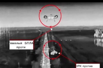 Ukrayna ilk dəfə döyüşdə dronlarla daşınan robotlardan istifadə etdi