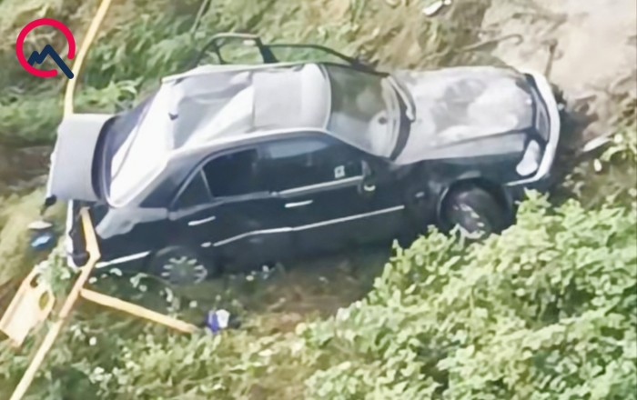 Gədəbəydə “Mercedes” körpüdən dərəyə aşdı - 5 yaralı var+Video
