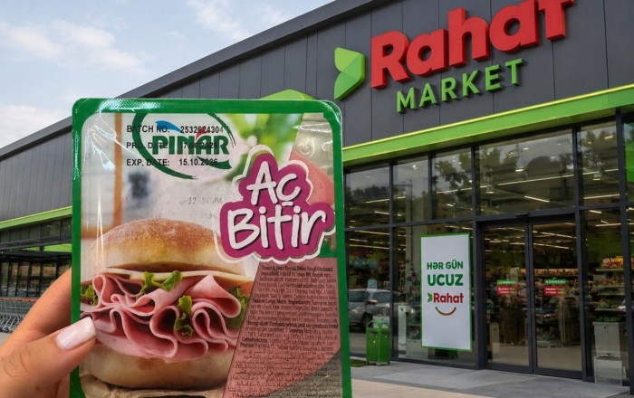 Rahat Marketdə satılan “Pınar” kolbasası müzakirə yaratdı: