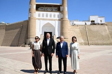 Azerbaijan, Uzbekistan leaders visited Ark Fortress