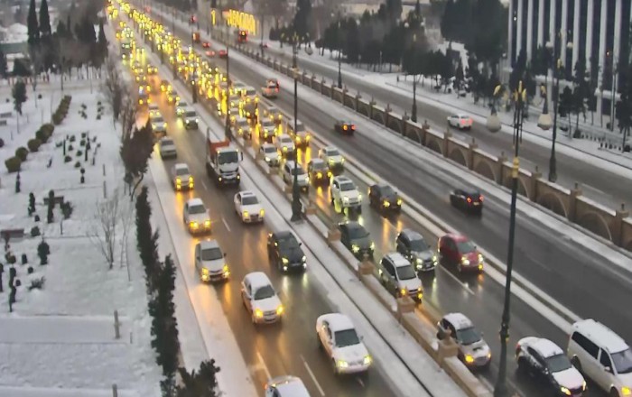 Bakıda bu yollarda sıxlıq var - SİYAHI