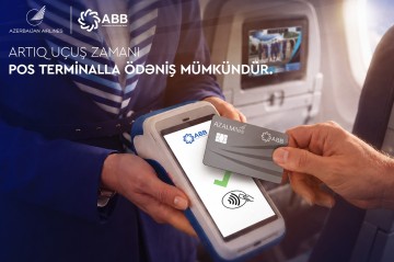 Təyyarədə də POS terminalla ödəniş etmək olacaq