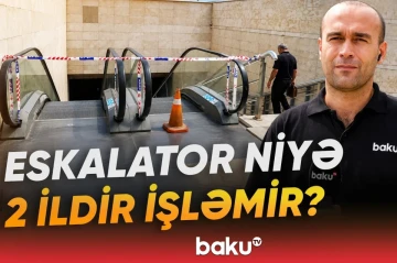 Bulvara gedən yoldakı eskalatordan hansı qurum məsuldur? - VİDEO