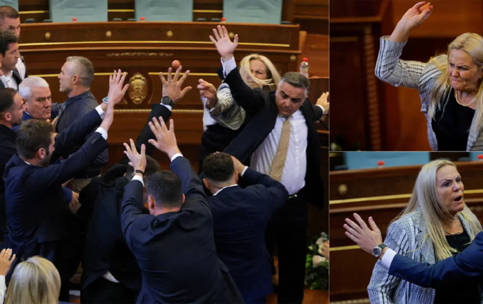 Bu ölkədə deputat baş nazirə yumurta atdı - Video