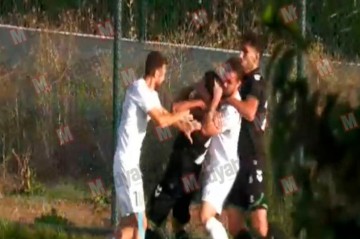 Azərbaycan və Türkiyə klublarının futbolçuları arasında kütləvi dava -