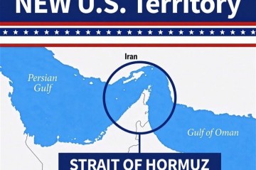 Дональд Трамп повторно опубликовал карту с Ормузским проливом как «территорией США»