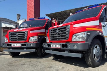 New firefighting vehicles commissioned as part of cooperation between SOCAR and Azerbaijan’s Ministry of Emergency Situations