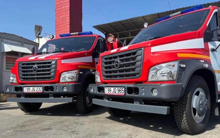 New firefighting vehicles commissioned as part of cooperation between SOCAR and Azerbaijan’s Ministry of Emergency Situations