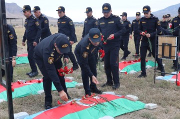 Xocalıda Şəhidlər xiyabanı ziyarət olundu