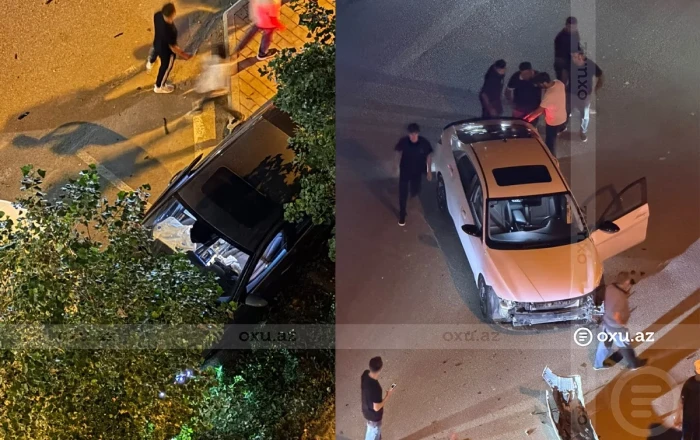 "Ağ Şəhər"də ağır qəza: Xəsarət alanlar var - FOTO - VİDEO