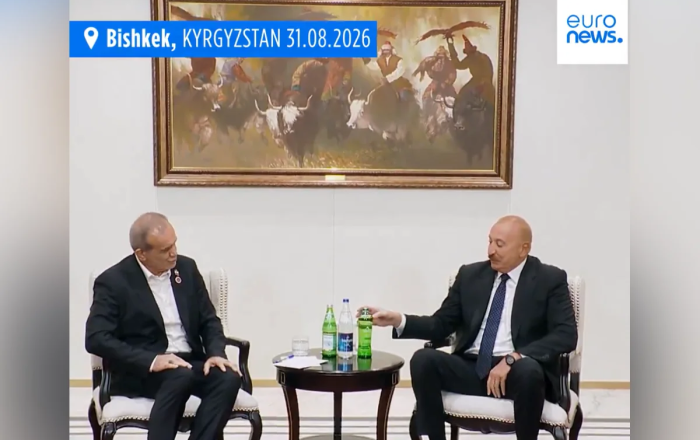 "Euronews" İlham Əliyevin Məsud Pezeşkianı "İstisu"ya qonaq etməsini yayımladı