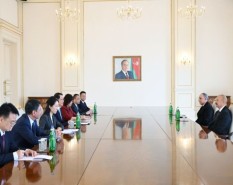 Президент Ильхам Алиев принял Генерального прокурора Китая