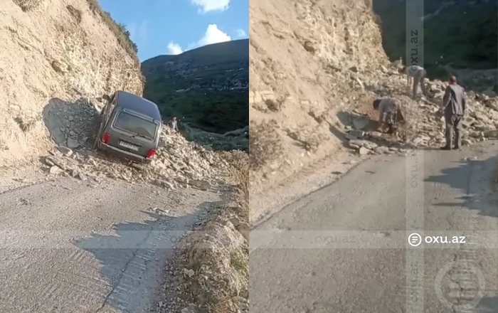 Xınalıqda yolu dağıdıb gediblər - Sakinlərdən etiraz - VİDEO