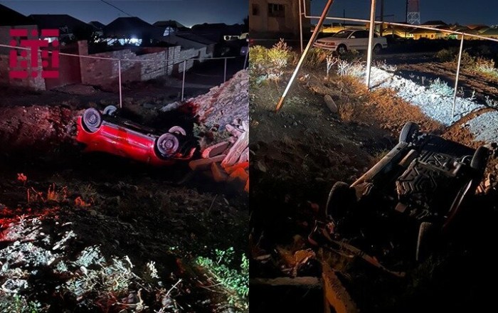 “Mercedes” “Volkswagen”lə toqquşaraq aşdı: xəsarət alanlar var