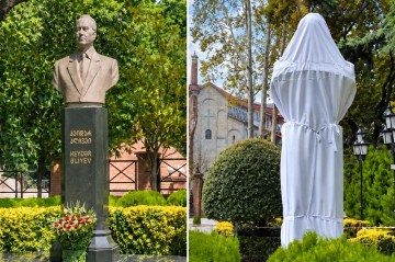 Гражданин Армении задержан в Тбилиси, его подозревают в повреждении бюста Гейдара Алиева