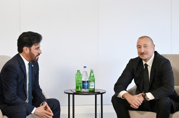 İlham Əliyev Məhəmməd Ben Sulayem ilə görüşdü -