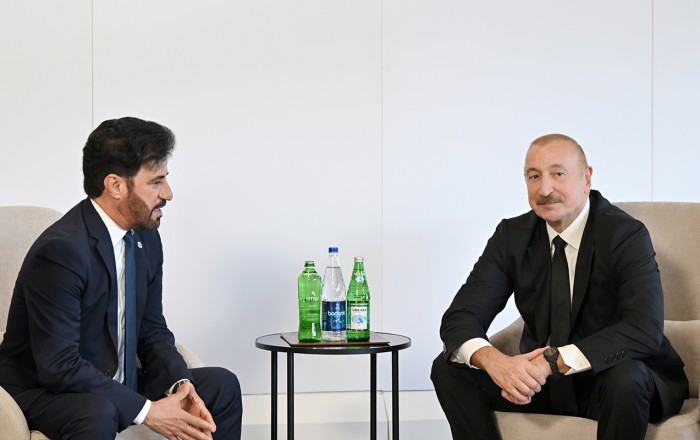 İlham Əliyev Məhəmməd Ben Sulayem ilə görüşdü -
