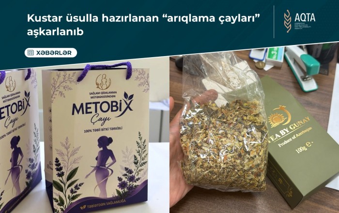 Kustar üsulla hazırlanan “arıqlama çayları” aşkarlandı