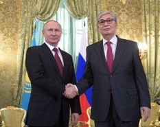 Putin, Tokayev hold informal talks at BRICS summit
