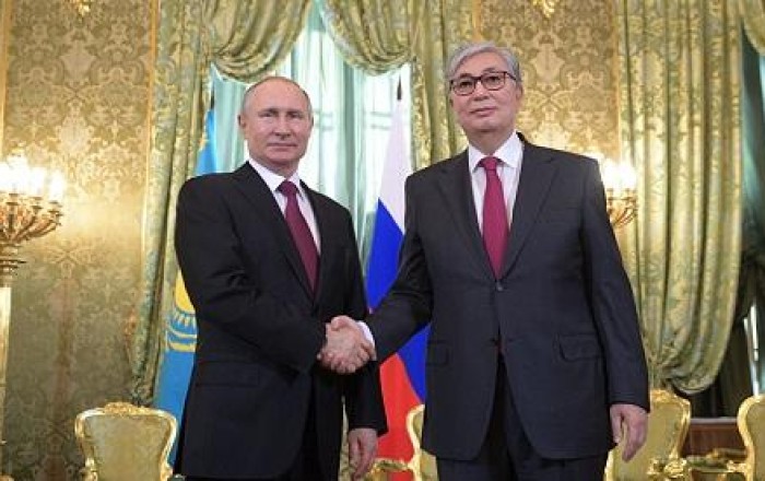 Putin, Tokayev hold informal talks at BRICS summit