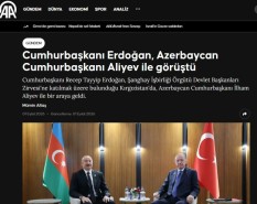Turkish media highlights meeting between Azerbaijani and Turkish Presidents in Bishkek