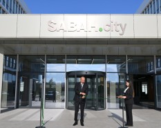 İlham Əliyev “SABAH.city”nin açılışında - Fotolar