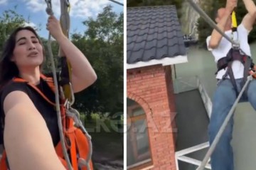 Həmin “zipline”da avqustda da ciddi problem olubmuş - Video