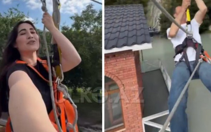 Həmin “zipline”da avqustda da ciddi problem olubmuş - Video