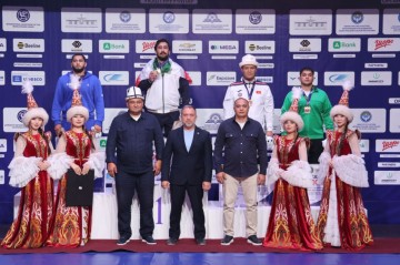 Azerbaijani wrestler clinches silver at 6th World Nomad Games in Kyrgyzstan