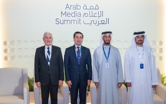 Hikmet Hajiyev attends Arab Media Forum - Photo
