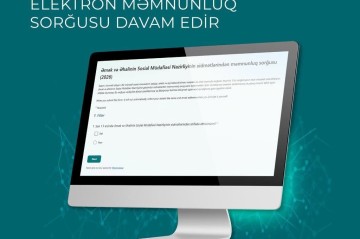 Nazirliyin xidmətləri ilə bağlı e-sorğu davam edir