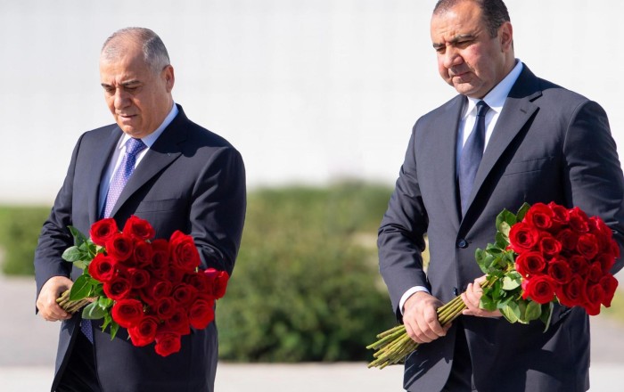 Əli Nağıyev və Orxan Sultanov Zəfər parkını ziyarət etdi - Fotolar