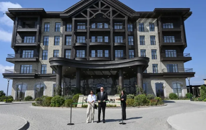 Ильхам Алиев принял участие в открытии комплекса Meysari Grand Hotel & SPA в Шамахы - ОБНОВЛЕНО