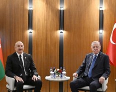 Aliyev, Erdogan hold meeting in Bishkek