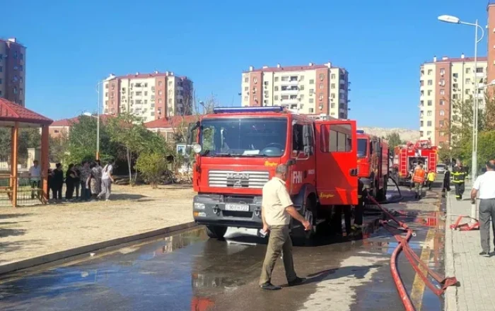 В Мингячевире произошёл пожар в многоэтажном доме