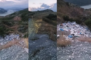 Şamaxıda yol kənarı zibilliyə çevrilib - FOTO