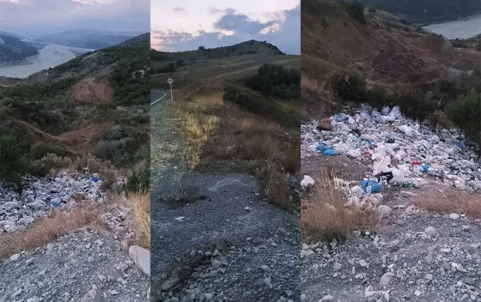 Şamaxıda yol kənarı zibilliyə çevrilib - FOTO